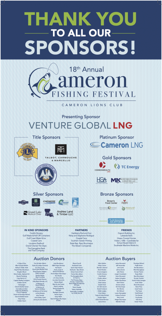 Cameron Fishing Festival CAMERON LIONS CLUB